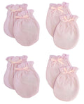Pink Bambini infant mittens pack of 4, product photo