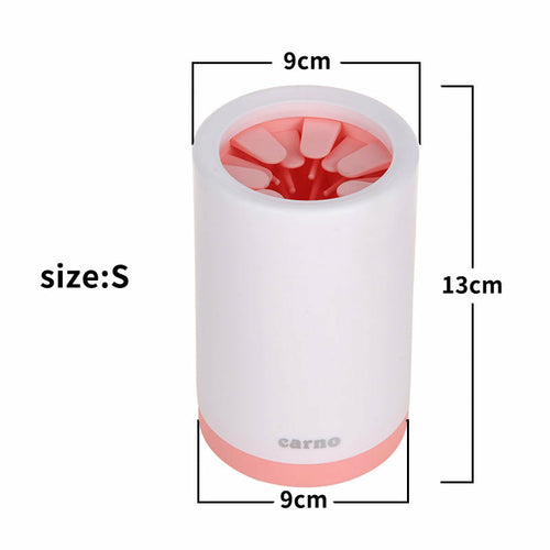 Pet paw cleaner silicone bristles detail
