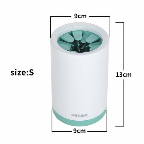 Pet paw cleaner size comparison