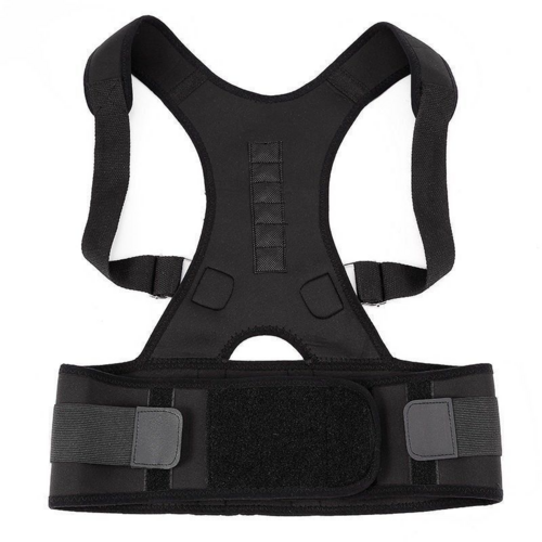 Posture corrector brace magnetic support panel