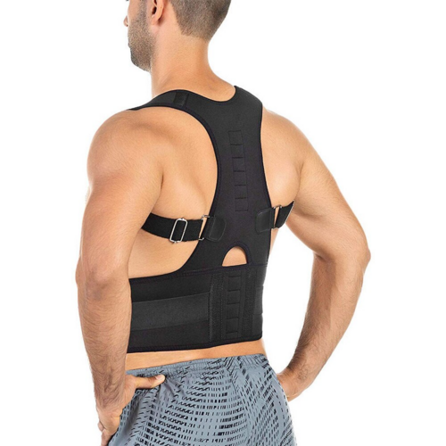 Posture corrector brace strap adjustment detail