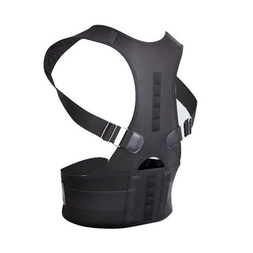 Posture corrector brace back view showing straps