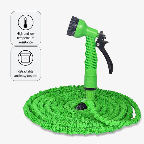 Expandable garden hose spray nozzle detail