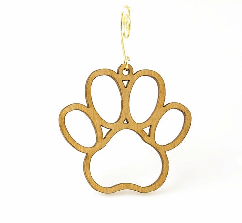 Dog paw ornament #9998, made in USA holiday decor