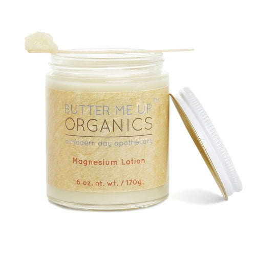 Butter Me Up Organics magnesium lotion lifestyle photo