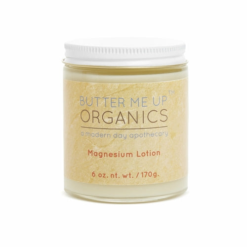 Butter Me Up Organics magnesium lotion bottle