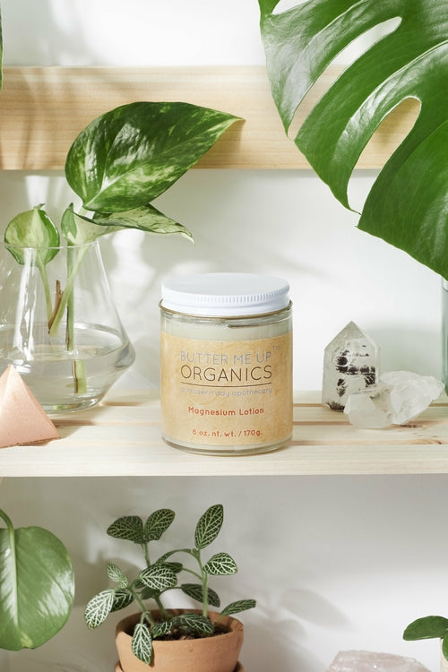 Organic magnesium lotion 2oz and 6oz sizes
