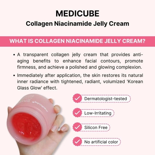 Medicube Collagen Jelly Cream jar open view