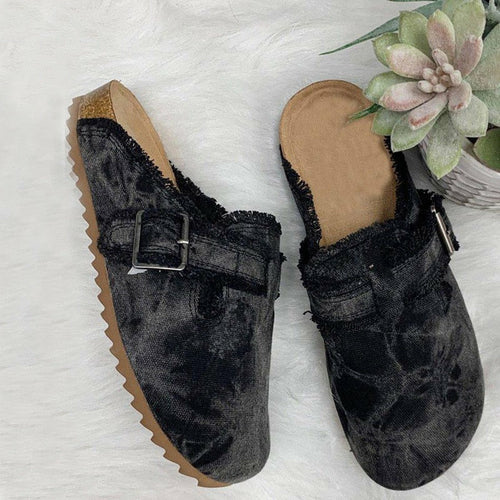 Canvas loafer side view