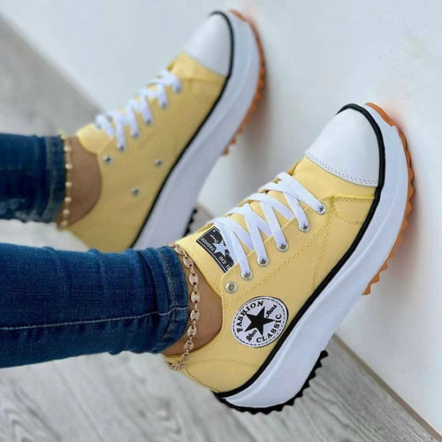 Canvas sneakers side view