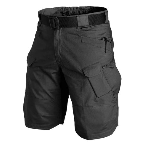 Cargo shorts waistband detail