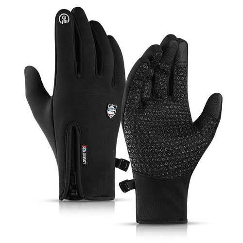 Thermal gloves cuff closure detail