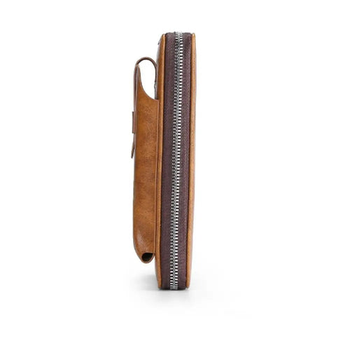 Cowhide wallet brown colorway