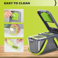 Miibox 22-in-1 vegetable chopper with container, front view