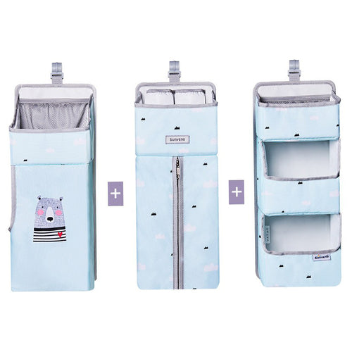 Baby crib organizer color options