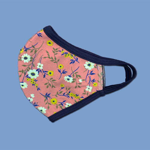 Reusable face mask ear loop detail