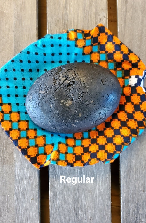 Herbal African black soap bar, product photo