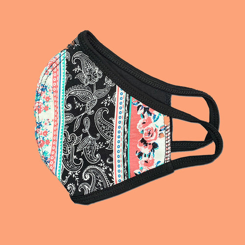 Reusable face mask color and print options
