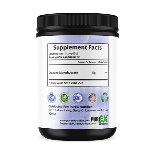 Pure Creatine supplement scoop detail