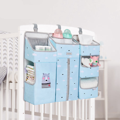 Baby crib organizer nursery decor, product photo