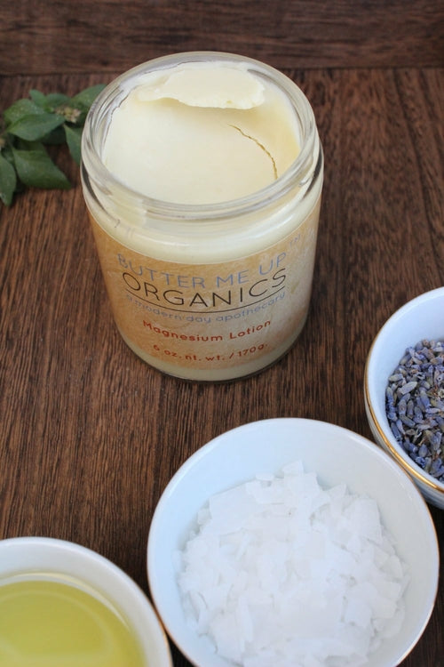 Organic magnesium lotion pump bottle