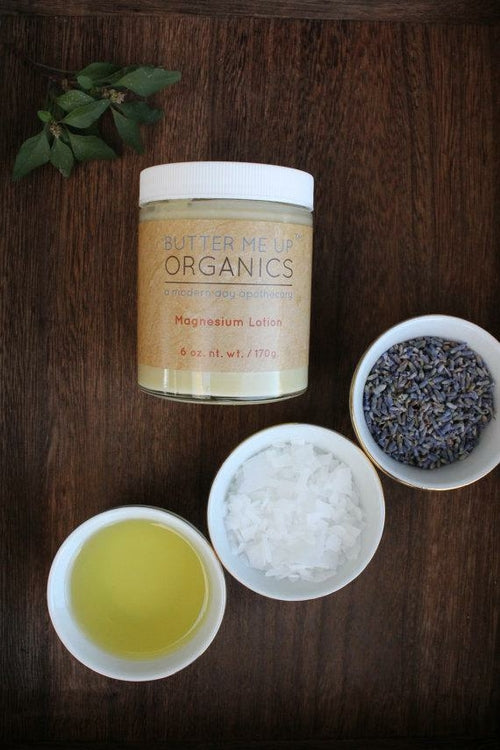 Organic magnesium lotion product lineup