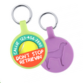 Ecoplastic pet ID tag, color options