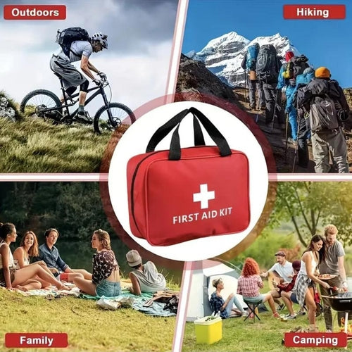 First aid kit compartments detail