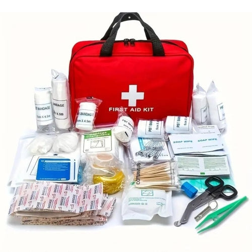 173-piece large first aid kit, portable bag