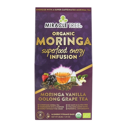 Organic Moringa Energy Tea nutrition facts